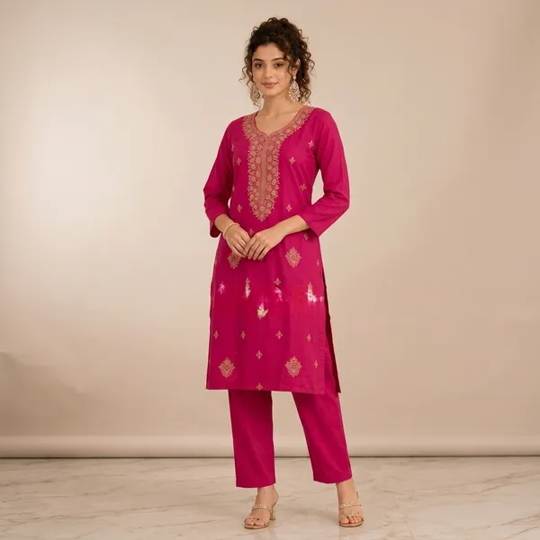 Designer_Gold_Work_Kurta_Pant_Set_For_Women_Rrrd50_Pink