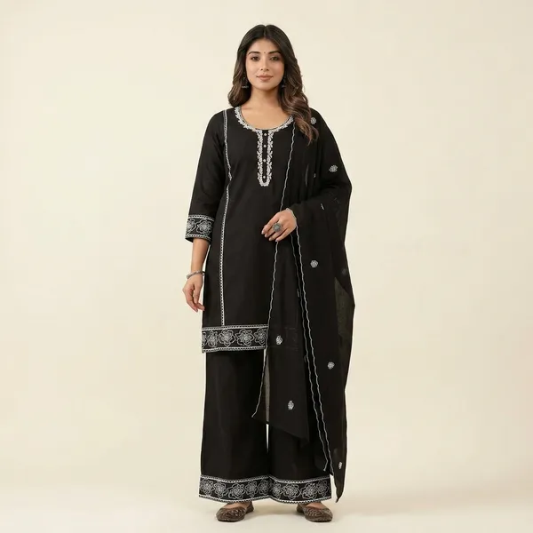 Meher_Grace_Three_Piece_Suit_Set_Swsk67_Black