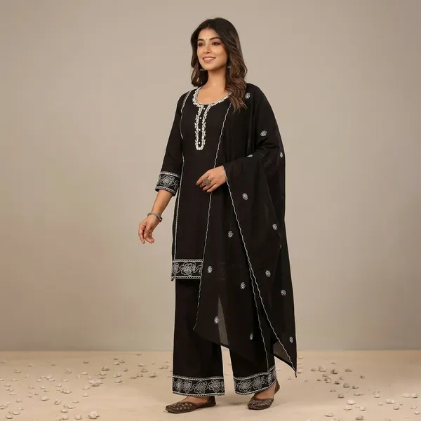 Meher_Grace_Three_Piece_Suit_Set_Swsk67_Black