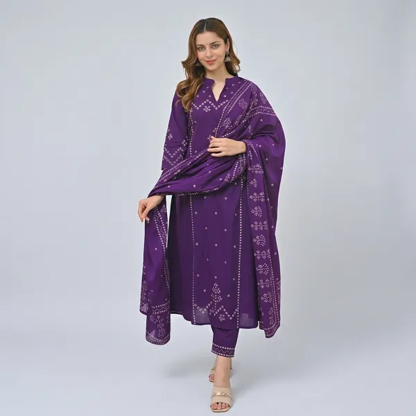 Royal_Bandhani_Grace_Suit_Set_Rd59_Purple