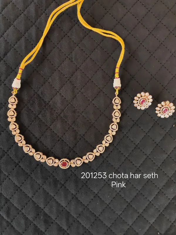 Gold_And_Pink_Stone_Brass_Chota_Har_Necklace_Set_For_Women