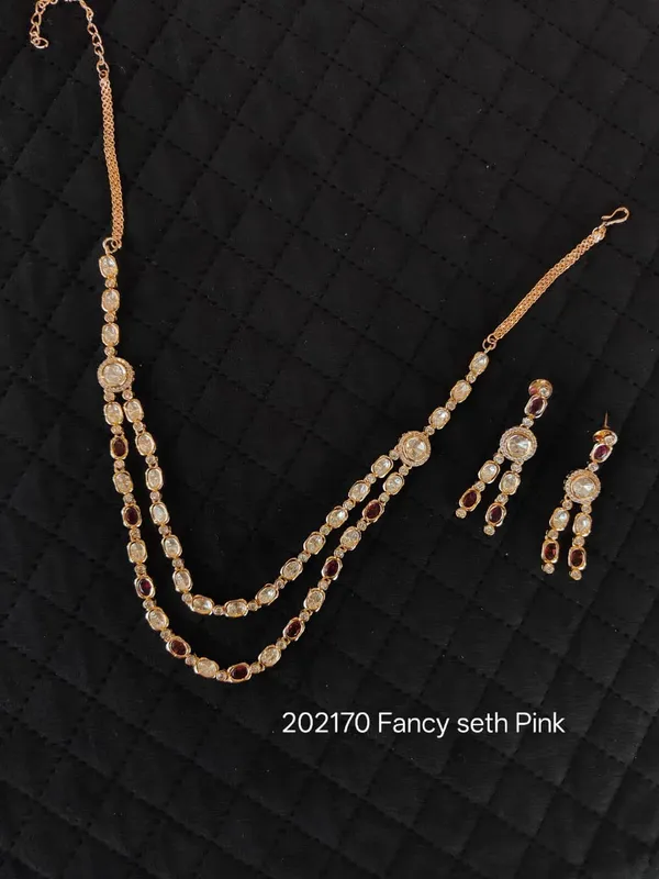 Gold_Stone_Studded_Brass_Double-Layer_Necklace_Set_For_Women