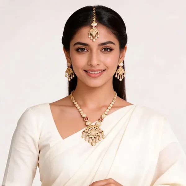 Gold_Brass_Chota_Har_Necklace_Earring_Maang_Tikka_Set_For_Women