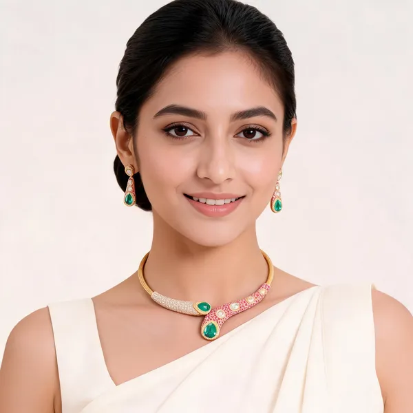 Multicolor_Stone_Brass_Hasli_Necklace_Set_For_Women