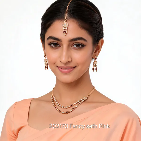 Gold_Stone_Studded_Brass_Double-Layer_Necklace_Set_For_Women