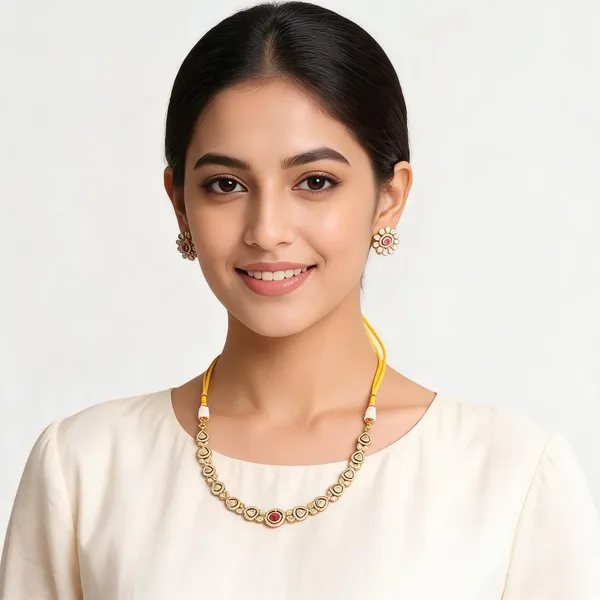 Gold_And_Pink_Stone_Brass_Chota_Har_Necklace_Set_For_Women