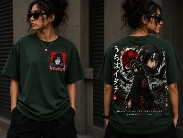 Itachi_Uchiha_Graphic_Tee_-_Forest_Green_Embroidered_Oversized_Drop_Shoulder_for_Unisex