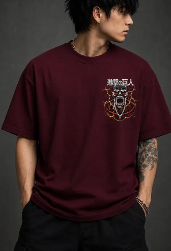 AOT_SURVEY_CORPS_Graphic_Tee_-_Wine_Maroon_Embroidered_Oversized_Drop_Shoulder_for_Unisex
