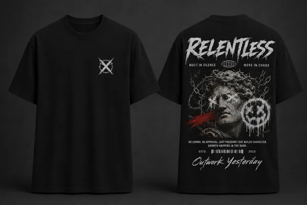 Relentless_Graphic_Tee_-_Black_Embroidered_Oversized_Drop_-_Shoulder_For_Unisex