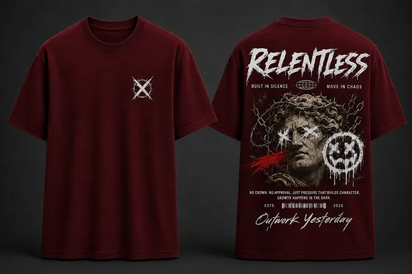 Relentless_Graphic_Tee_-_Wine_Maroon_Embroidered_Oversized_Drop_Shoulder_for_Unisex