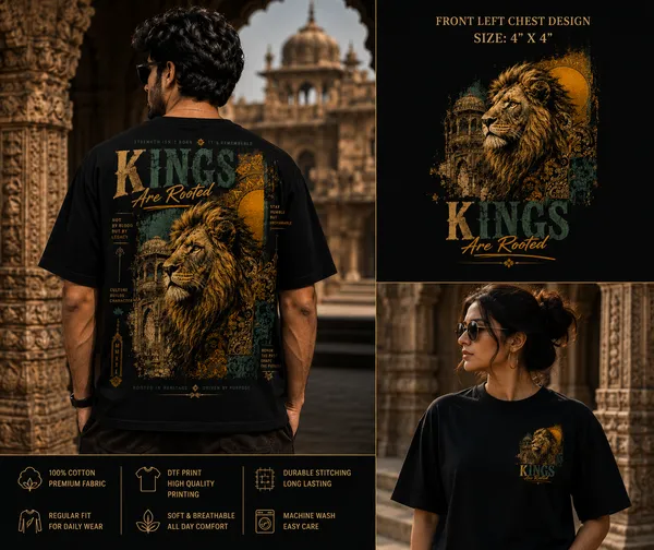 KINGS_Graphic_Tee_-_MAROON_Printed_Regular_Size_for_Unisex