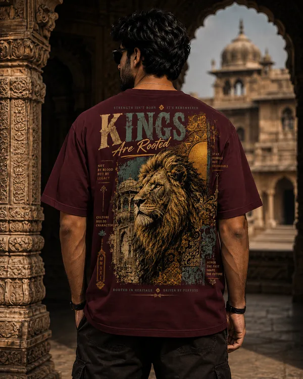 KINGS_Graphic_Tee_-_MAROON_Printed_Regular_Size_for_Unisex