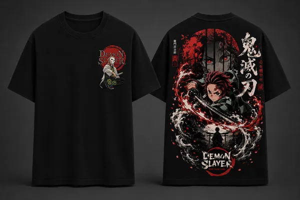 Demon_Slayer_Anime_Graphic_Tee_-_Black_Embroidered_Oversized_Drop_Shoulder_for_Unisex