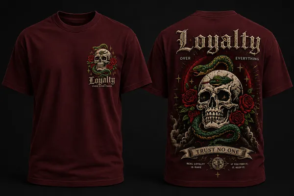 Loyalty_Over_Everything_Graphic_Tee_-_Wine_Maroon_Embroidered_Oversized_Drop_-_Shoulder_For_Unisex