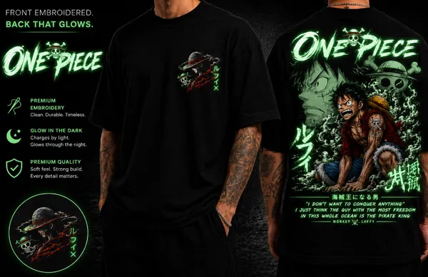 ONE_PIECE_Graphic_Tee_-_Black_Embroidered_Oversized_Drop_-_Shoulder_For_Unisex
