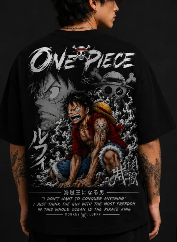 ONE_PIECE_Graphic_Tee_-_Black_Embroidered_Oversized_Drop_-_Shoulder_For_Unisex