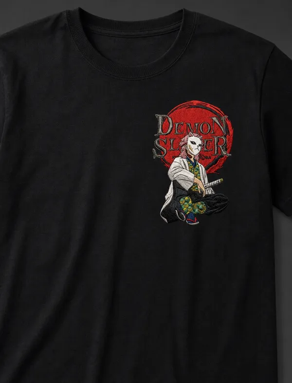 Demon_Slayer_Anime_Graphic_Tee_-_Black_Embroidered_Oversized_Drop_Shoulder_for_Unisex