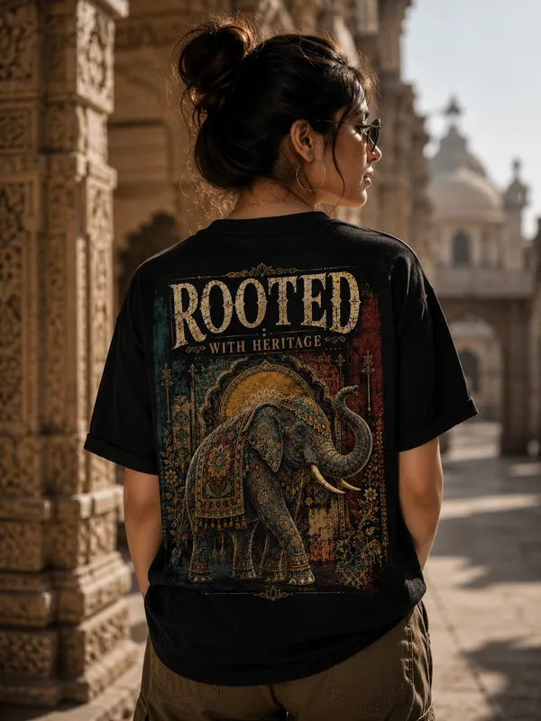 ROOTED_Graphic_Tee_-_BLACK_Printed_Regular_Size_for_Unisex