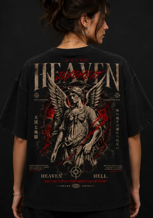 Heaven_Hell_Graphic_Tee_-_Black_Embroidered_Oversized_Drop_Shoulder_for_Unisex