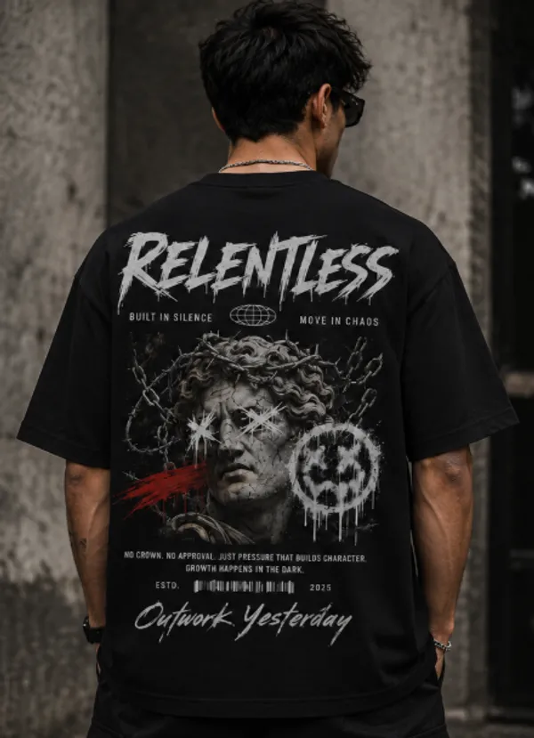 Relentless_Graphic_Tee_-_Black_Embroidered_Oversized_Drop_-_Shoulder_For_Unisex