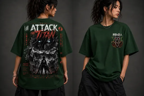 AOT_SURVEY_CORPS_Graphic_Tee_-_Forest_Green_Embroidered_Oversized_Drop_Shoulder_for_Unisex