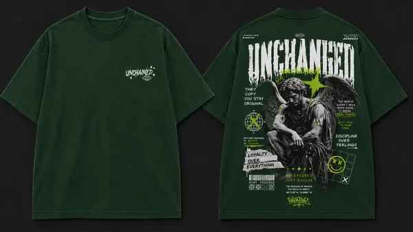 Unchanged_Graphic_Tee_-_Forest_Green_Embroidered_Oversized_Drop_-_Shoulder_For_Unisex