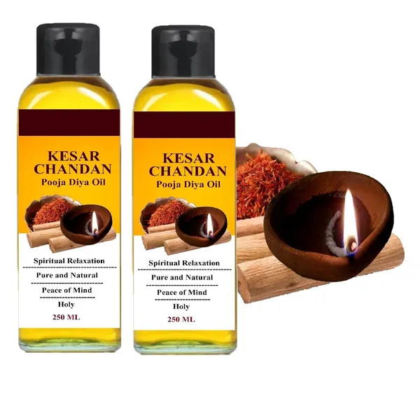 Snapsnop_Pack_Of_2_Kesar_Sandalwood_Diya_Oil_For_Puja_100_Pure_Natural_For_Spiritual_Fragrance_Smokeless_Deepam_Pooja_Oil_Saffron_Chandan_200_Ml_200ml