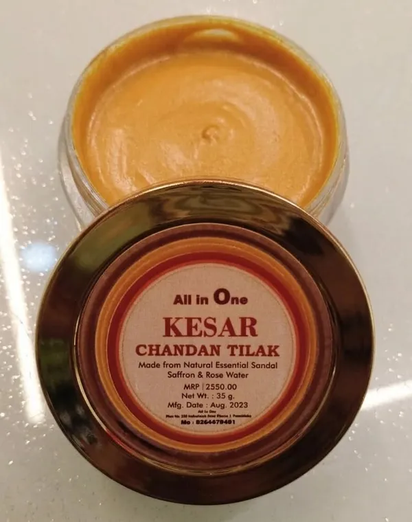 Snapsnop_Kesar_Chandan_Tilak_35g_Made_From_Natural_Essential_Sandalwood_Saffron_And_Rose_Water_With_Spiritual_Mantras_For_Fullfillment_All_Wisheses