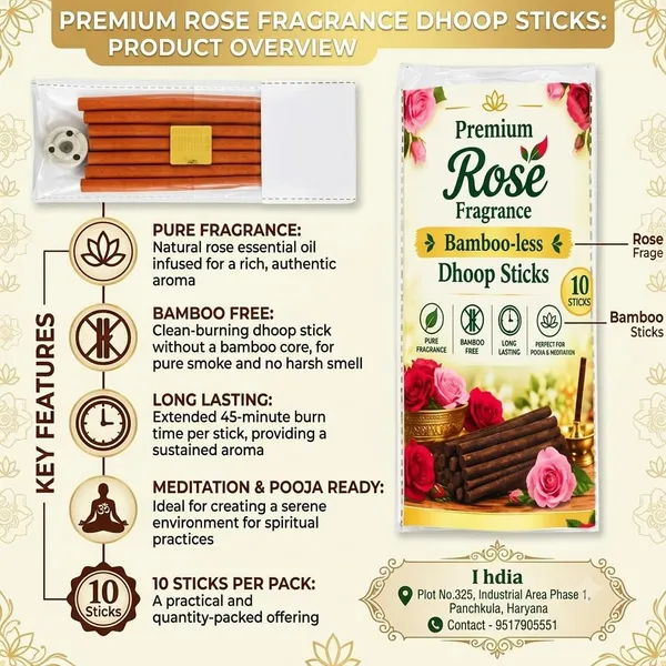Rose_Fragrance_Premium_Bambooless_3_10_Dhoop_Sticks_For_Pooja_Meditation
