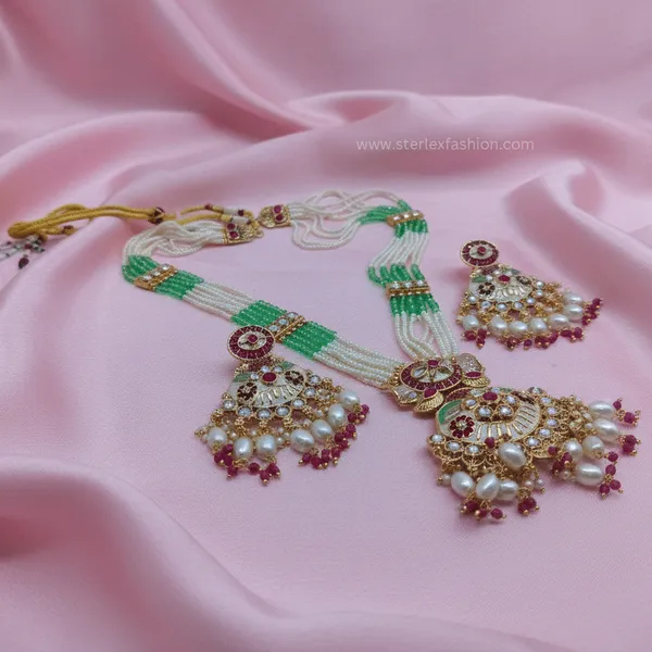 Mint_Pearl_Kundan_Haar