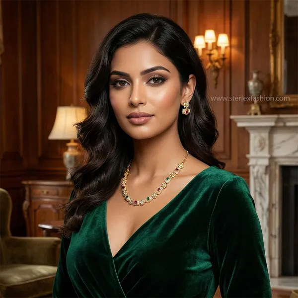 Rajkumari_Ruby_Emerald_Set
