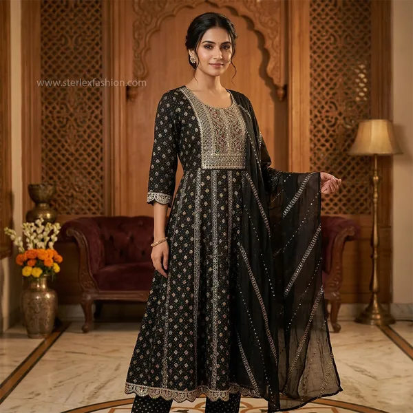 Classic_Black_Anarkali_Suit_Set