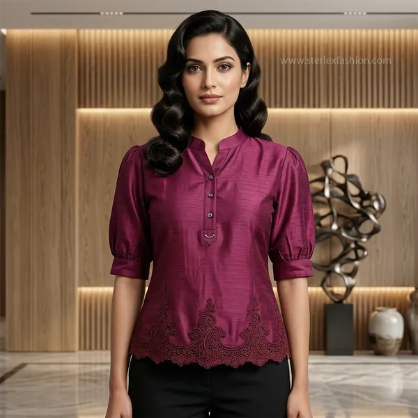 Classic_Kurti_Top_Royal_Wine