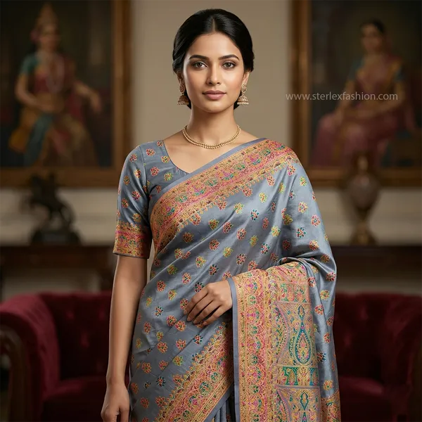 Classic_Grace_Cotton_Saree_Grey