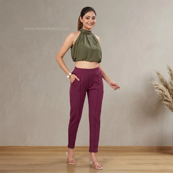 High_Rise_Straight_Fit_Trousers_Maroon