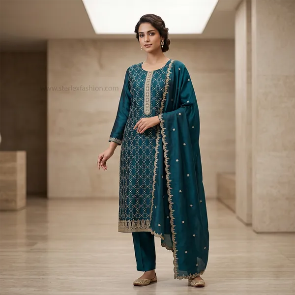 Aarini_Teal_Suit_Set_With_Dupatta