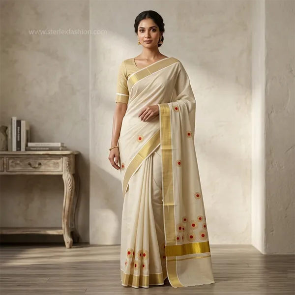 Surya_Pushpa_Kasavu_Saree