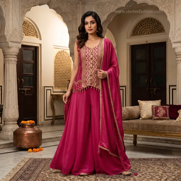Zareen_Fuchsia_Heritage_Palazzo_Ensemble