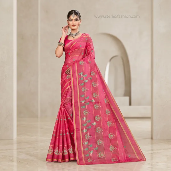 Noor_Vastra_Roselle_Bloom_Saree