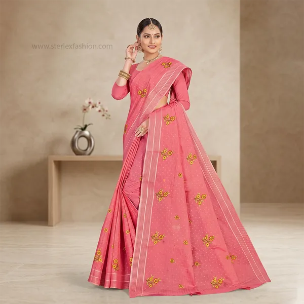 Noor_Vastra_Coral_Blossom_Saree