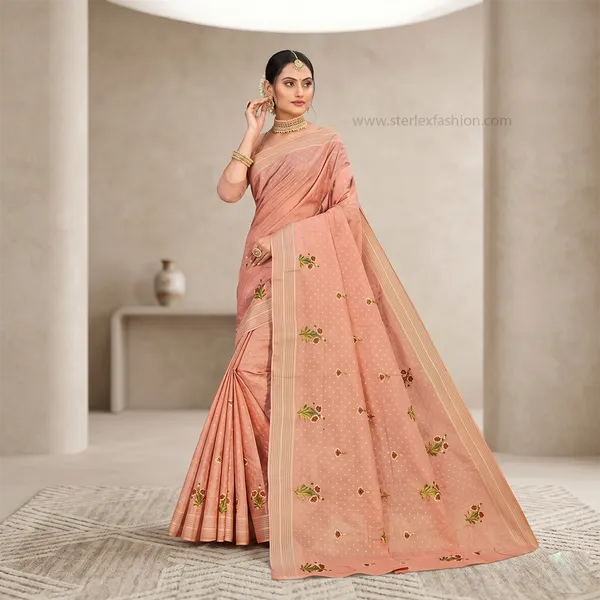 Noor_Vastra_Dusty_Peach_Blossom_Saree