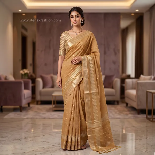 Golden_Amber_Rajsi_Weave_Saree