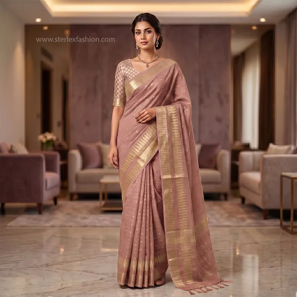Mauve_Rajsi_Weave_Saree
