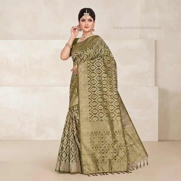 Sage_Noorika_Zari_Saree