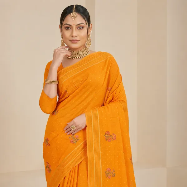Noor_Vastra_Saffron_Blossom_Saree