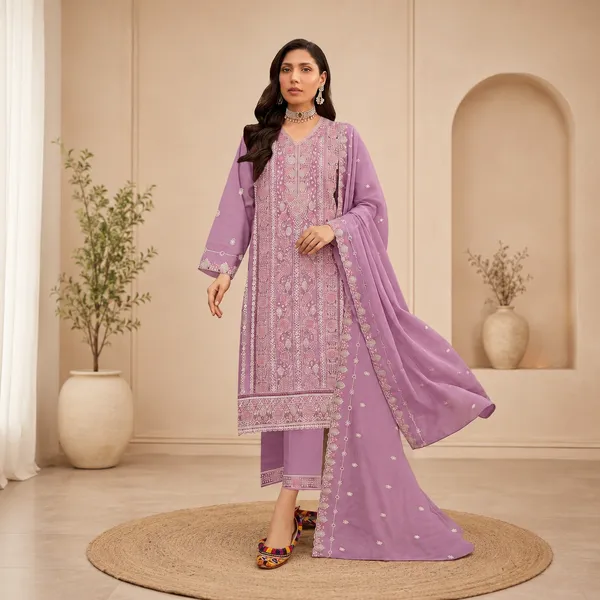Gulnaar_Embroidered_Unstitched_Churidar_Suit_Set