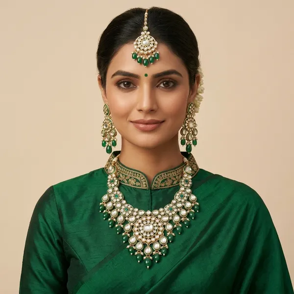Nazakat_Green_Pearl_Set