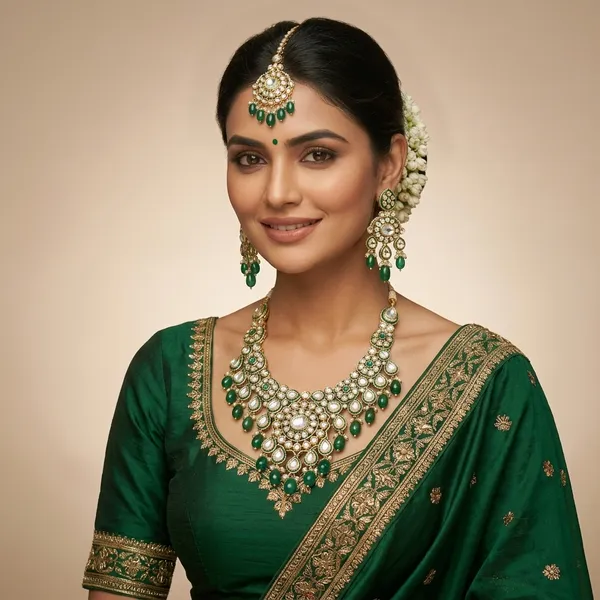 Nazakat_Green_Pearl_Set