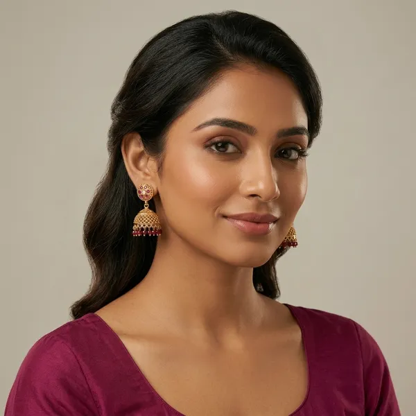 Golden_Petal_Jhumka