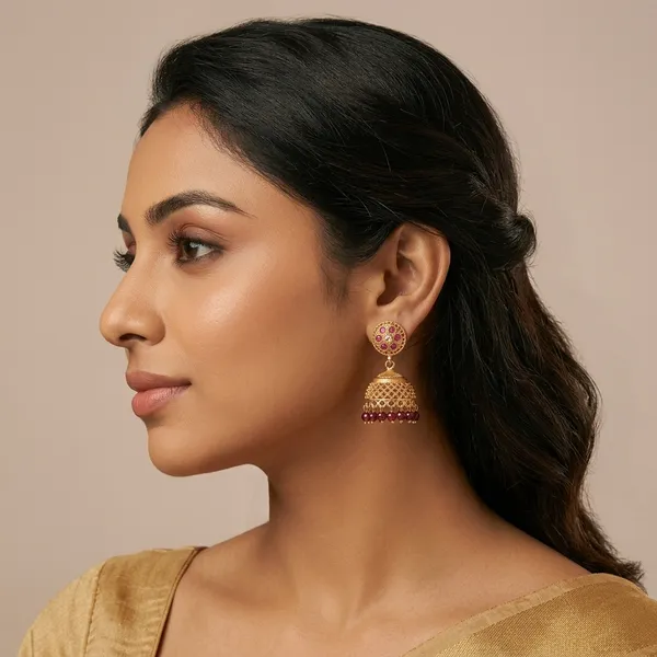 Golden_Petal_Jhumka